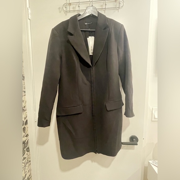 Zara Black Blazer Dress - NEW WITH TAGS - Picture 2 of 5